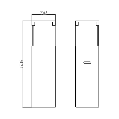 NOVAFLAME - FREESTANDING BIO-FIREPLACE PATIO - MATTE BLACK