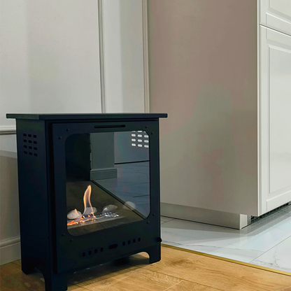NOVAFLAME - FREESTANDING BIO-FIREPLACE KOZEN MINI - MATTE BLACK