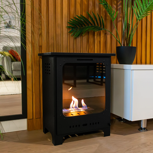 NOVAFLAME - FREESTANDING BIO-FIREPLACE KOZEN MINI - MATTE BLACK