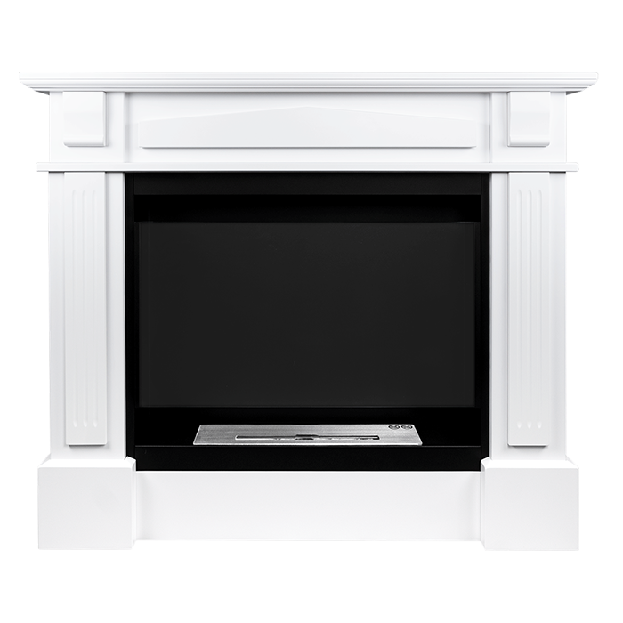 NOVAFLAME - FREESTANDING COLOSSEUM VERONA BIO-FIREPLACE - WHITE