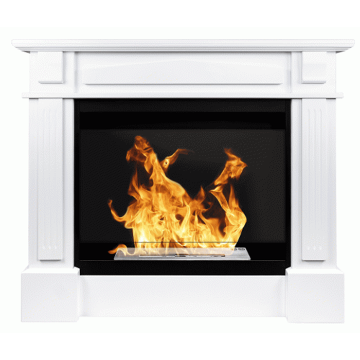 NOVAFLAME - FREESTANDING COLOSSEUM VERONA BIO-FIREPLACE - WHITE