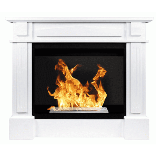 NOVAFLAME - FREESTANDING COLOSSEUM VERONA BIO-FIREPLACE - WHITE