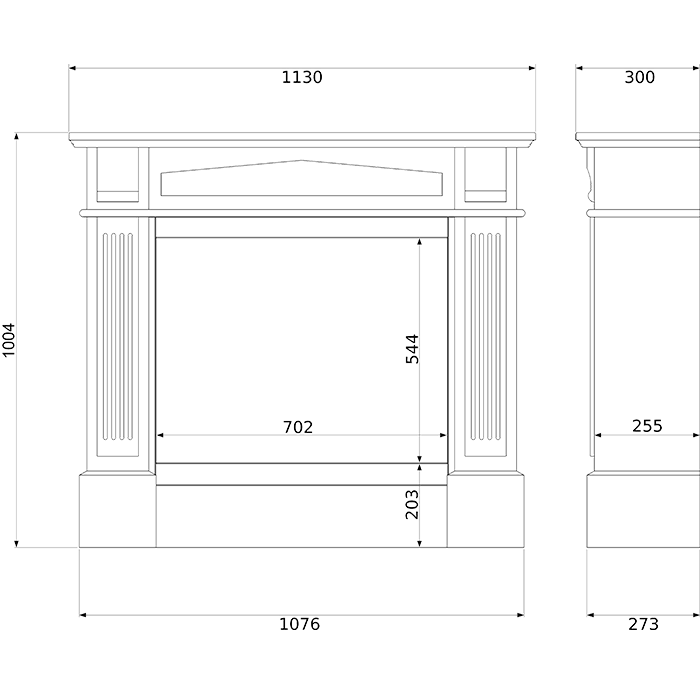 NOVAFLAME - FREESTANDING COLOSSEUM VERONA BIO-FIREPLACE - WHITE