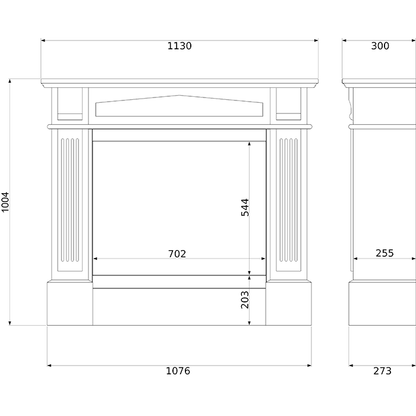 NOVAFLAME - FREESTANDING COLOSSEUM VERONA BIO-FIREPLACE - WHITE