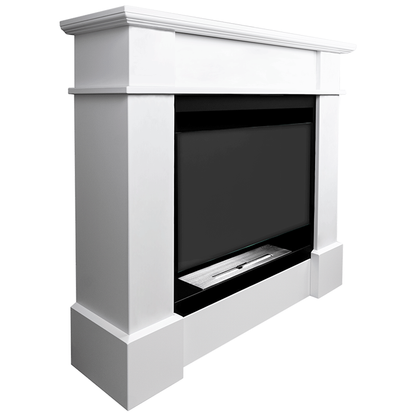 NOVAFLAME - FREESTANDING COLOSSEUM PULA BIO-FIREPLACE - WHITE