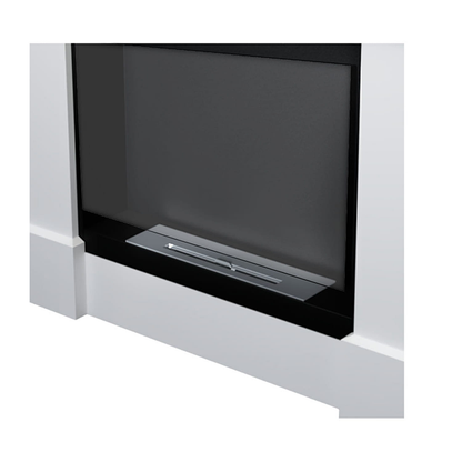 NOVAFLAME - FREESTANDING COLOSSEUM PULA BIO-FIREPLACE - WHITE