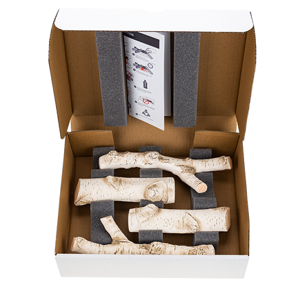 NOVAFLAME - CERAMIC LOGS - BIRCH