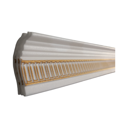 T08 White & Gold 2m - Pack of 4 pieces