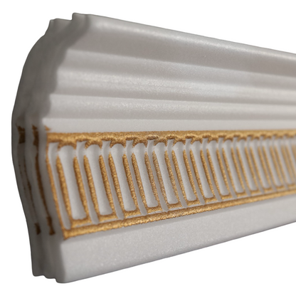 T08 White & Gold 2m - Pack of 4 pieces