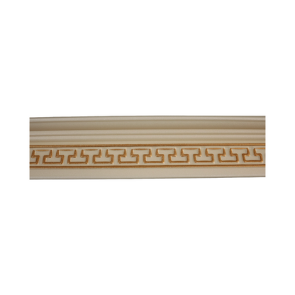 T17 Beige & Gold 2m Cornice - Pack of 4 pieces