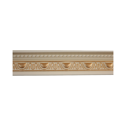 T18 Beige & Gold 2m Cornice - Pack of 4 pieces