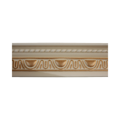 T18 Beige & Gold 2m Cornice - Pack of 4 pieces