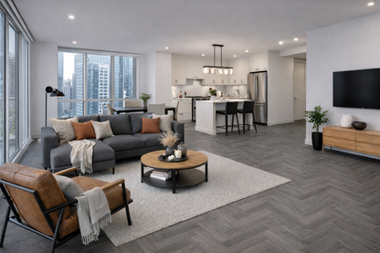 Model 3059 Grey LVT Flooring 152.4 × 914.4 × 2mm