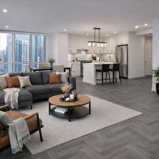 Model 3059 Grey LVT Flooring 152.4 × 914.4 × 2mm