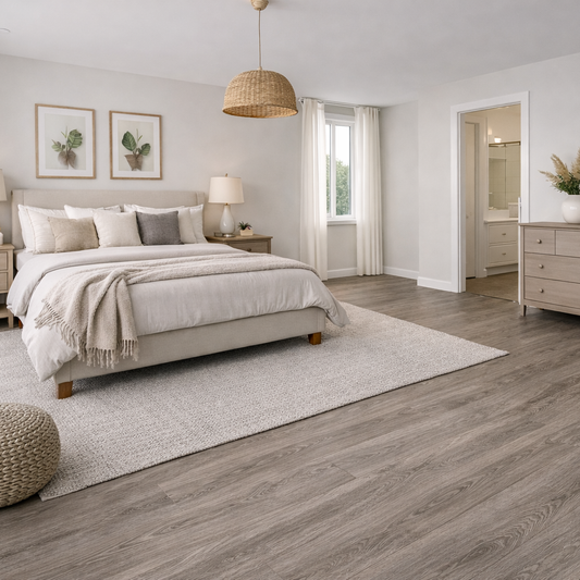 Model 3062 Light Grey LVT Flooring 152.4 × 914.4 × 1.6mm