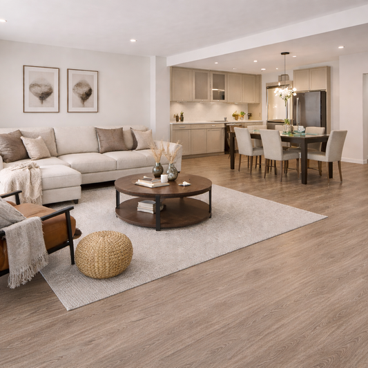 Model 3089 Light Brown LVT Flooring 152.4 × 914.4 × 1.6mm