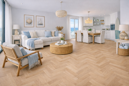 Model 6273 Pale Yellow LVT Flooring 152.4 × 914.4 × 2mm