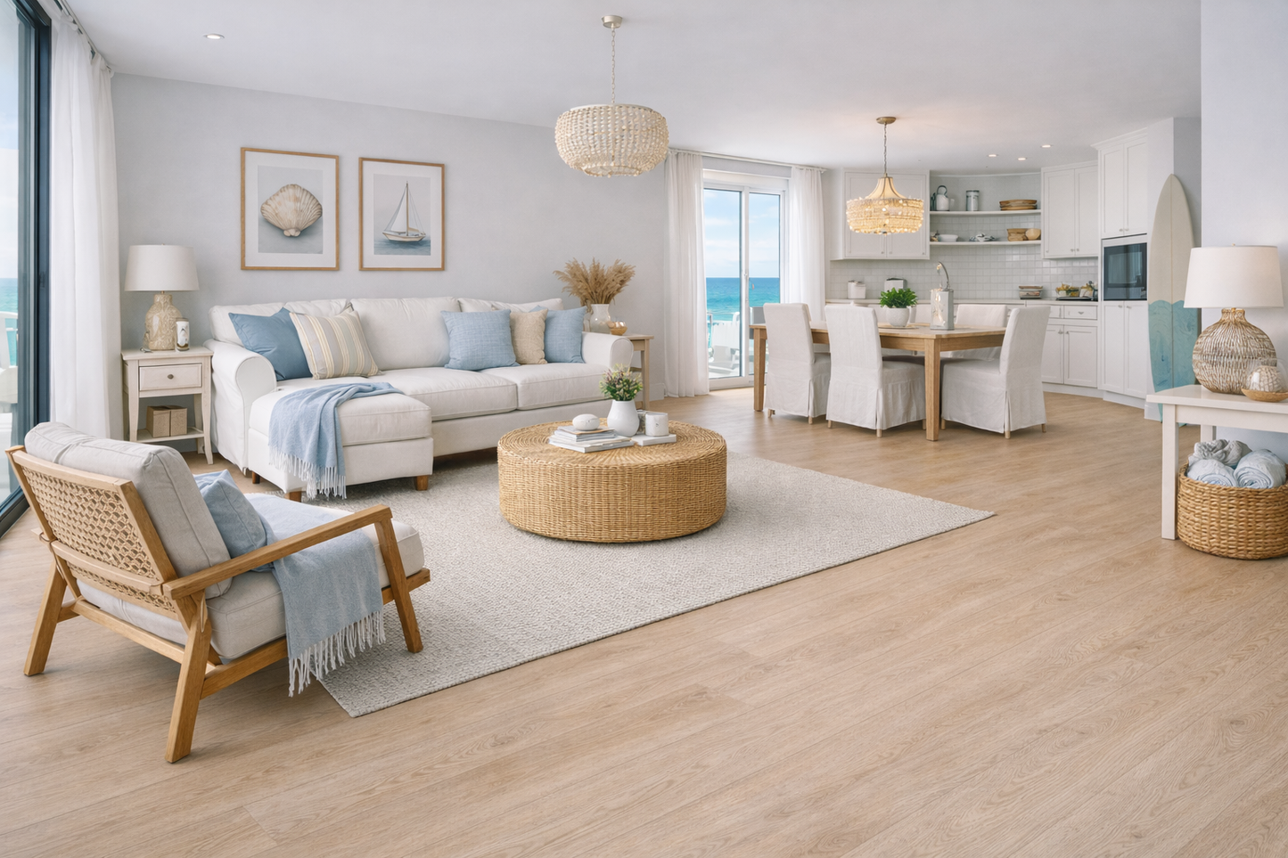 Model 6273 Pale Yellow LVT Flooring 152.4 × 914.4 × 2mm