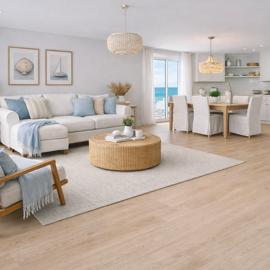 Model 6273 Pale Yellow LVT Flooring 152.4 × 914.4 × 2mm