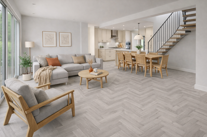 Model 6284 Pale Blue LVT Flooring 152.4 × 914.4 × 2mm
