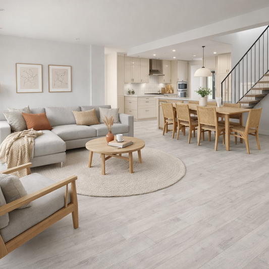 Model 6284 Pale Blue LVT Flooring 152.4 × 914.4 × 2mm