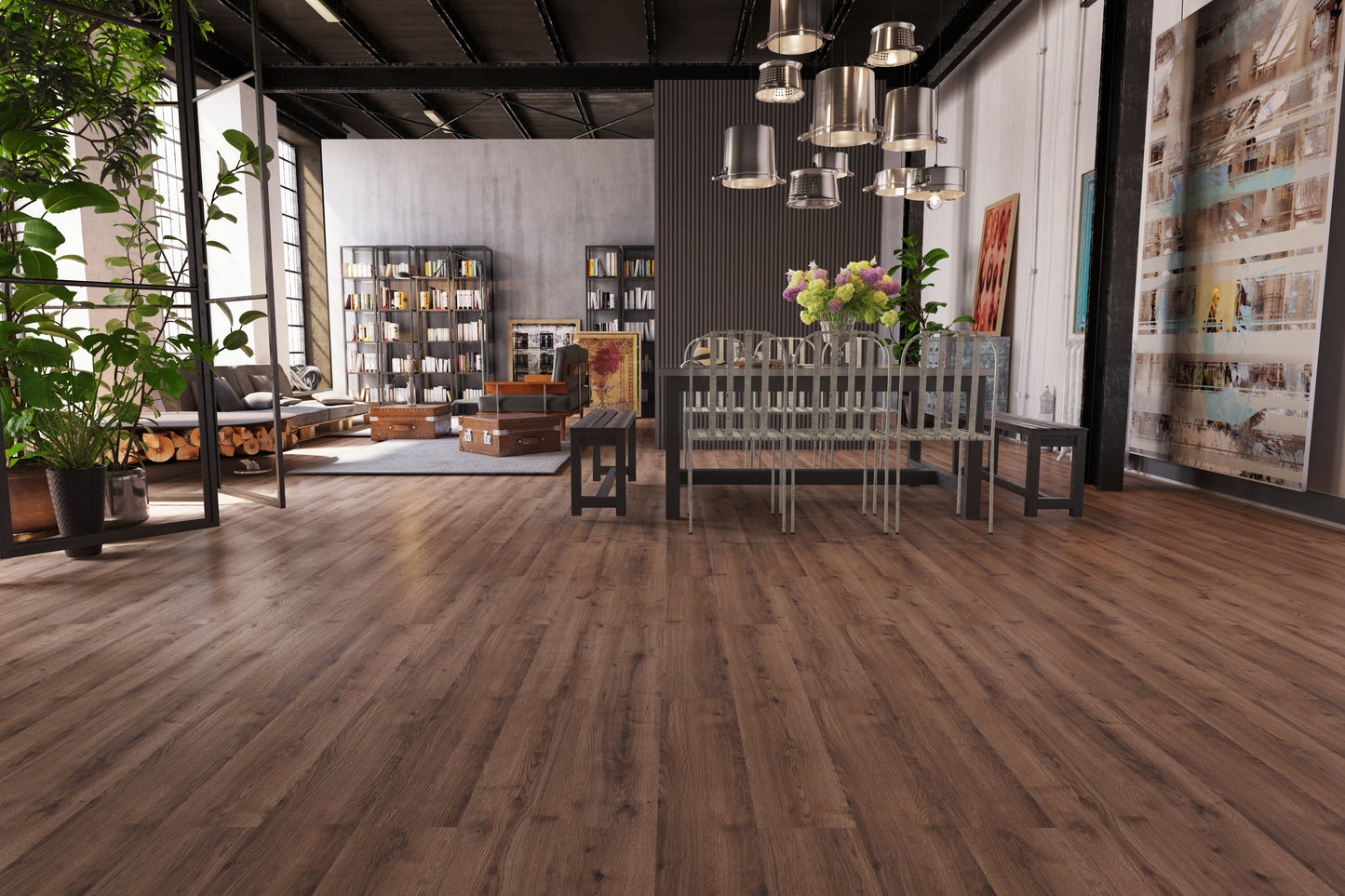 AGT Bella Neo Defne laminate flooring room setting