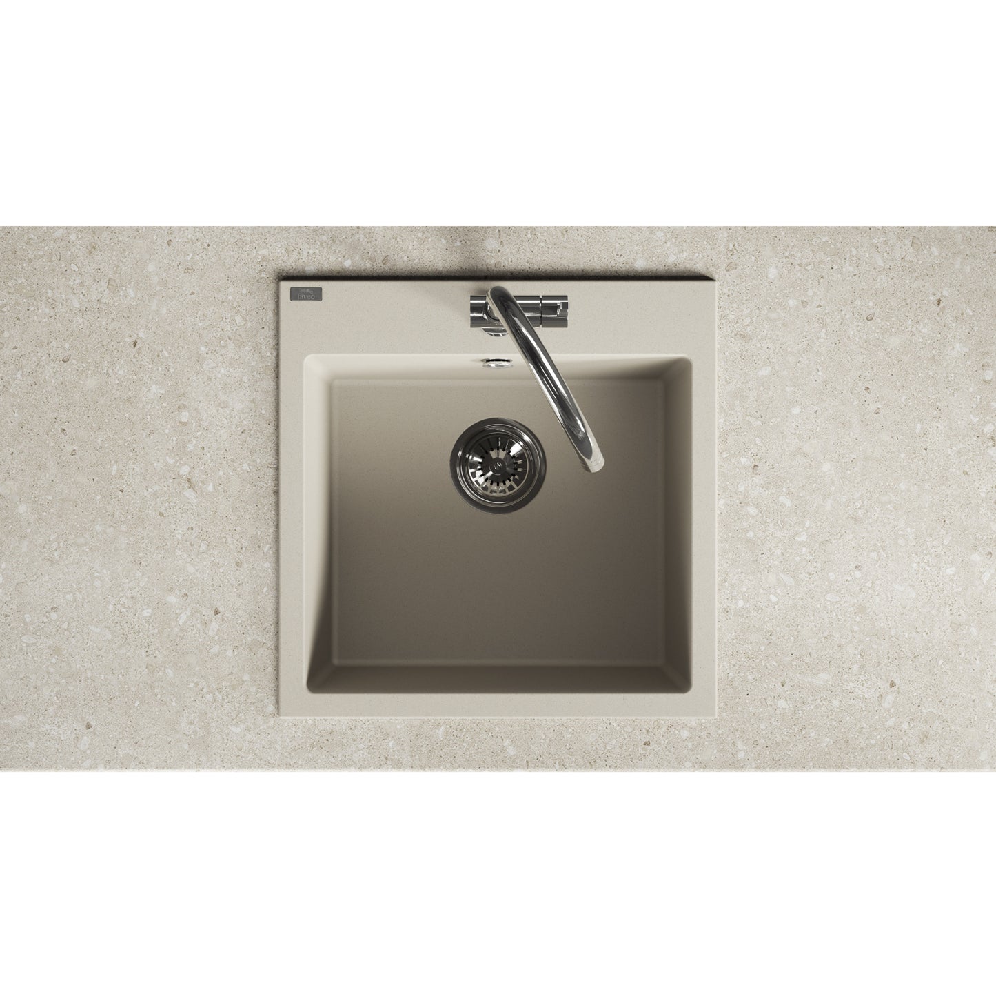 Laveo Alena Granite Sink 1 Bowl - Beach Sand – product view 4