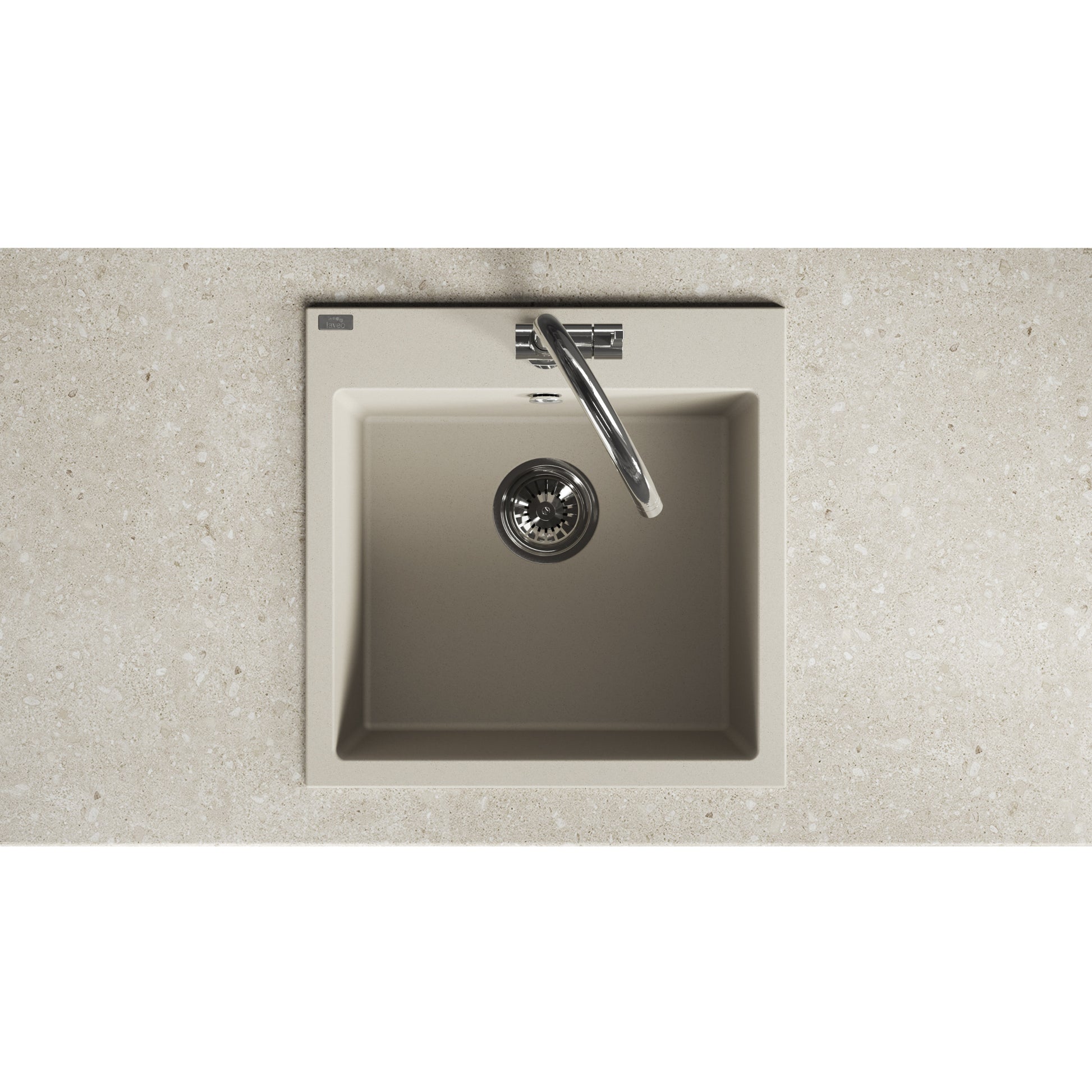 Laveo Alena Granite Sink 1 Bowl - Beach Sand – product view 4