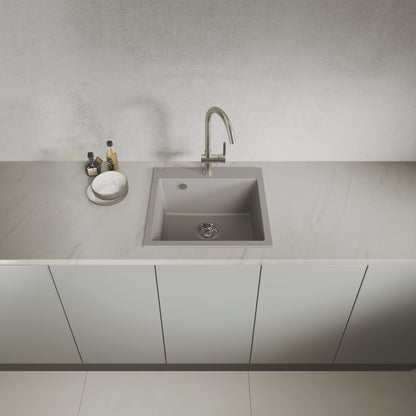 Laveo Alena Granite Sink 1 Bowl - Grey