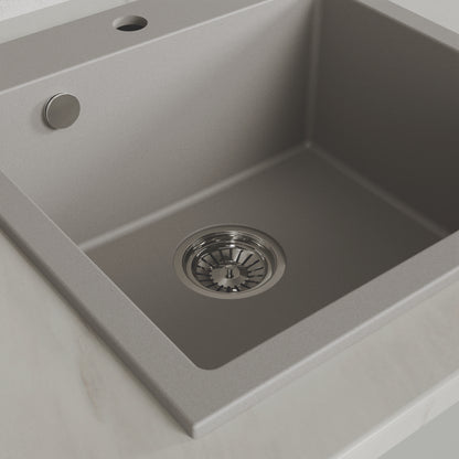 Laveo Alena Granite Sink 1 Bowl - Grey