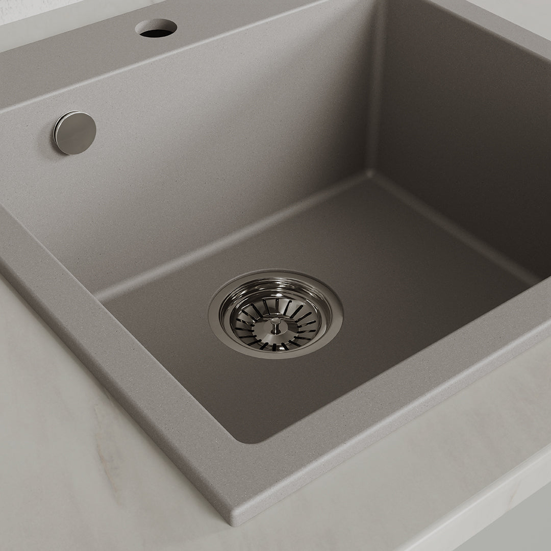 Laveo Alena Granite Sink 1 Bowl - Grey – product view 3