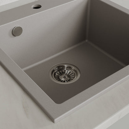 Laveo Alena Granite Sink 1 Bowl - Grey – product view 3
