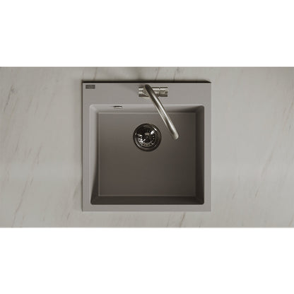 Laveo Alena Granite Sink 1 Bowl - Grey – product view 4