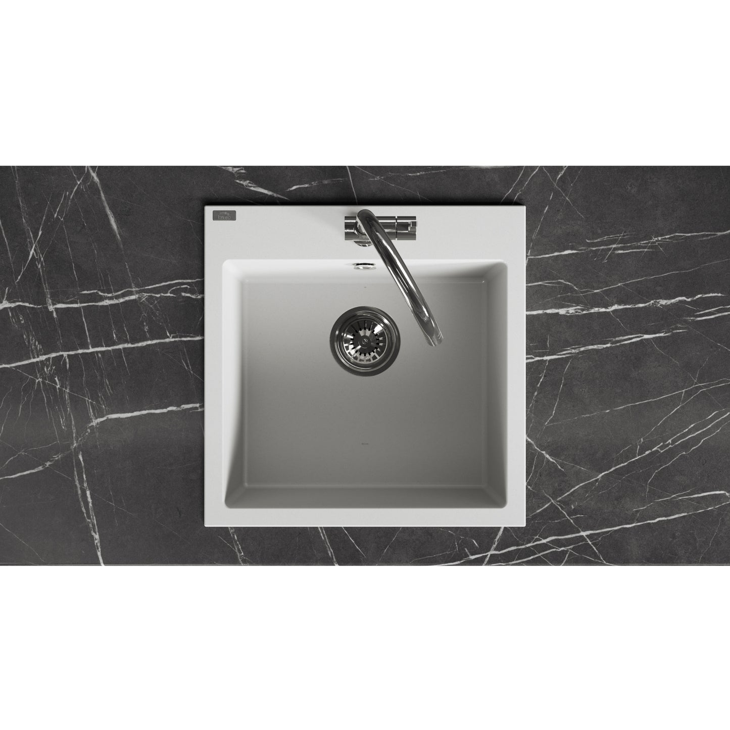 Laveo Alena Granite Sink 1 Bowl - White