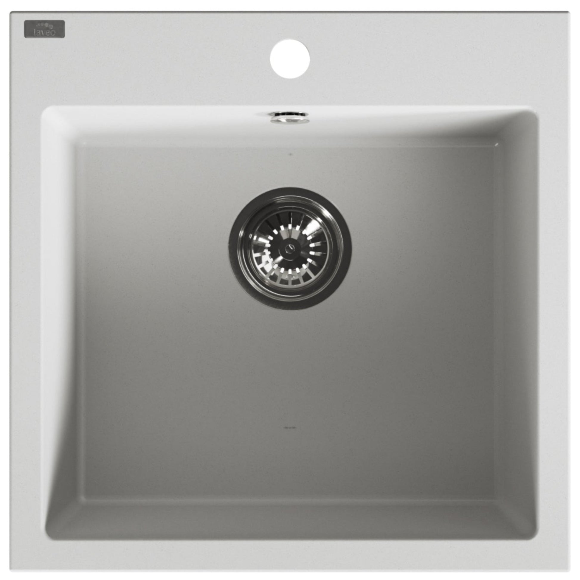 Laveo Alena Granite Sink 1 Bowl - White – product view 5