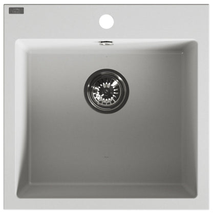 Laveo Alena Granite Sink 1 Bowl - White – product view 5
