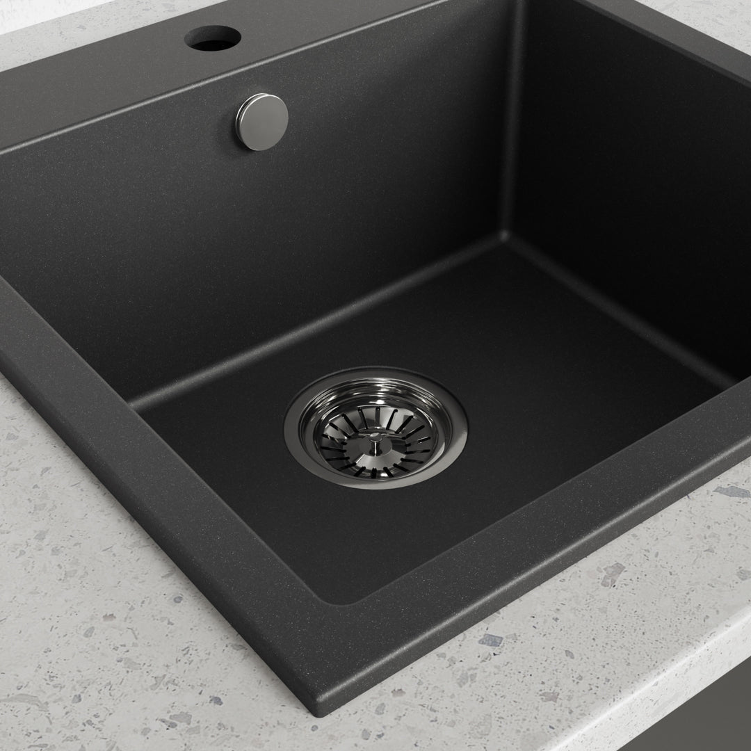 Laveo Alena Granite Sink 1 Bowl - Black – product view 3