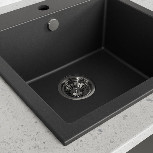 Laveo Alena Granite Sink 1 Bowl - Black – product view 3