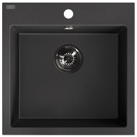 Laveo Alena Granite Sink 1 Bowl - Black – product view 5