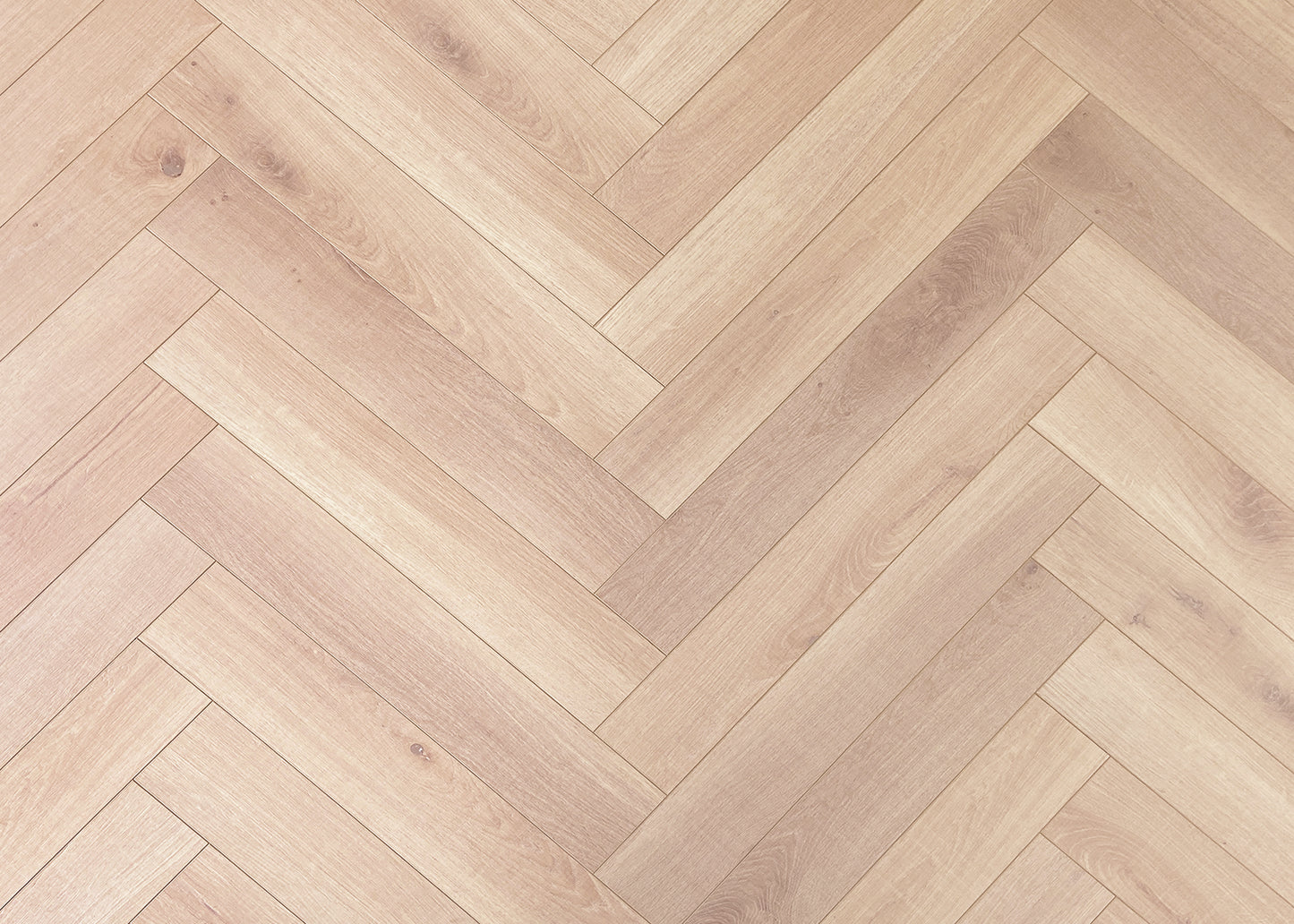 Authentic Herringbone Sun Bleached Oak laminate flooring