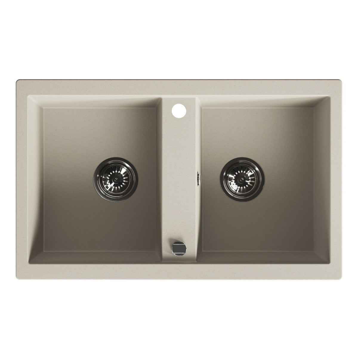 Laveo Barbados Granite Sink 2 Bowl - Beach Sand – product view 5