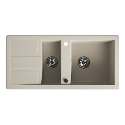 Laveo Barbados Granite Sink 1.5 Bowl - Beach Sand – product view 5