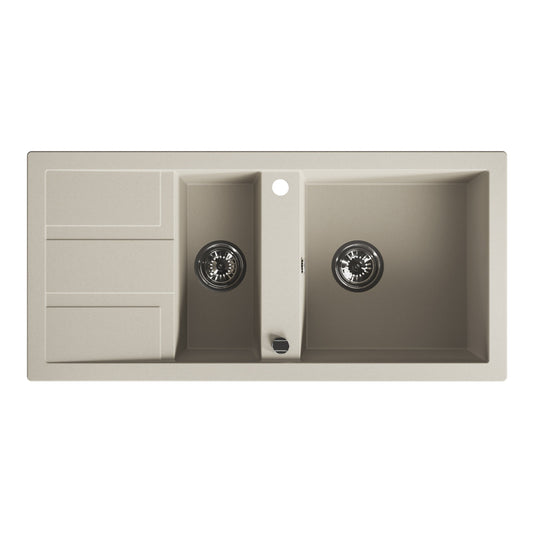 Laveo Barbados Granite Sink 1.5 Bowl - Beach Sand – product view 5