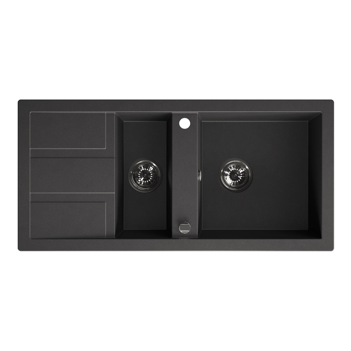 Laveo Barbados Granite Sink 1.5 Bowl - Black – product view 4