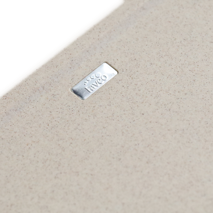 Laveo Dafne Granite Sink 2 Bowl - Beach Sand