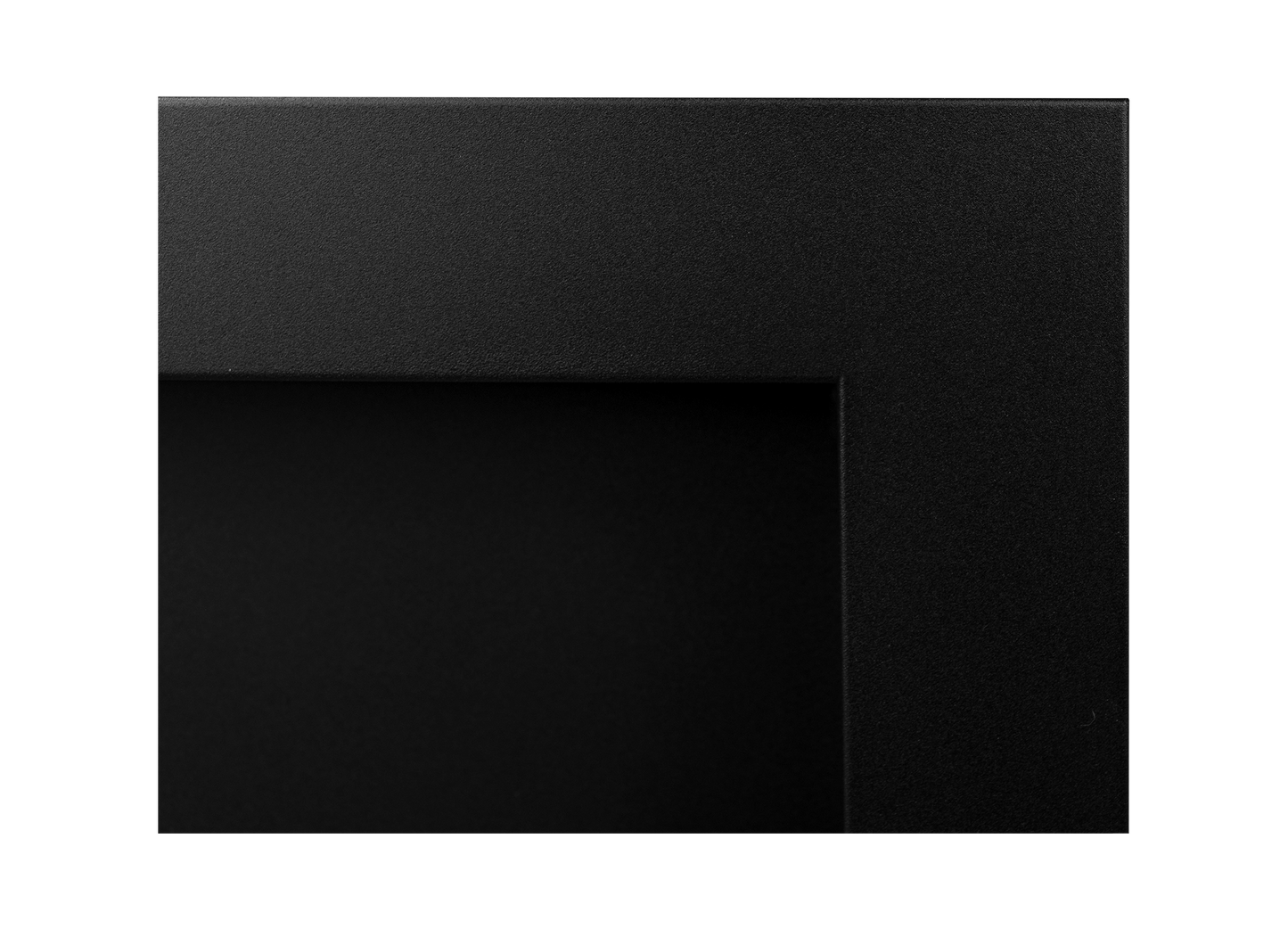 NOVAFLAME - WALL-MOUNTED BIO-FIREPLACE  1200X400 WITH GLASS - MATTE BLACK