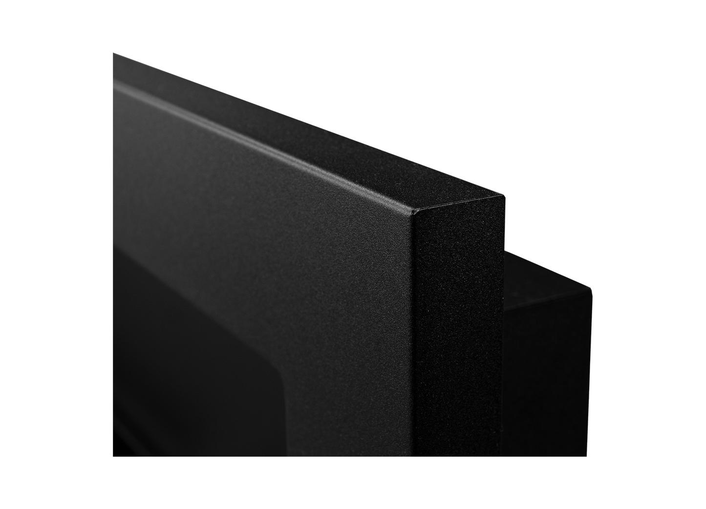 NOVAFLAME - WALL-MOUNTED BIO-FIREPLACE  1200X400 WITH GLASS - MATTE BLACK