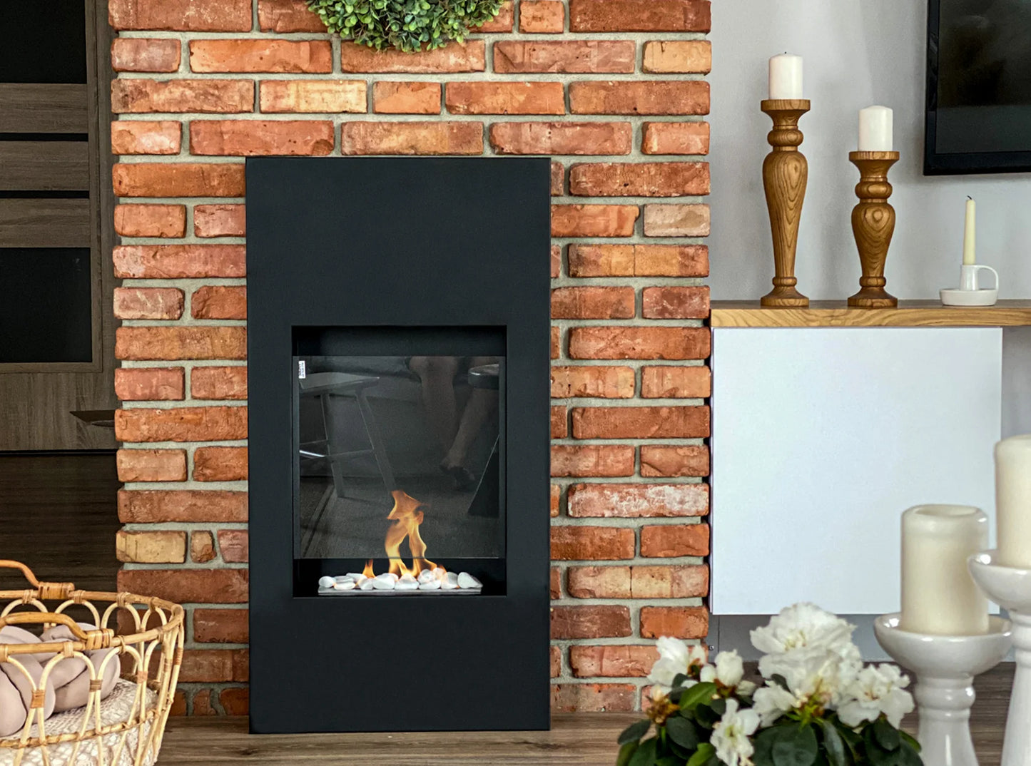 NOVAFLAME PORTAL MODERN BLACK BIO-FIREPLACE