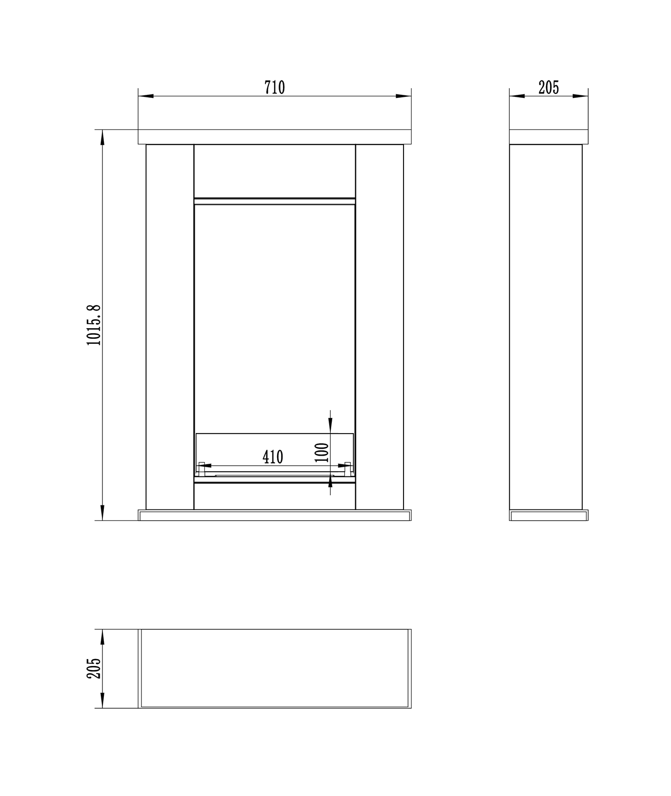 NOVAFLAME PULA MINI FREESTANDING BIO-FIREPLACE