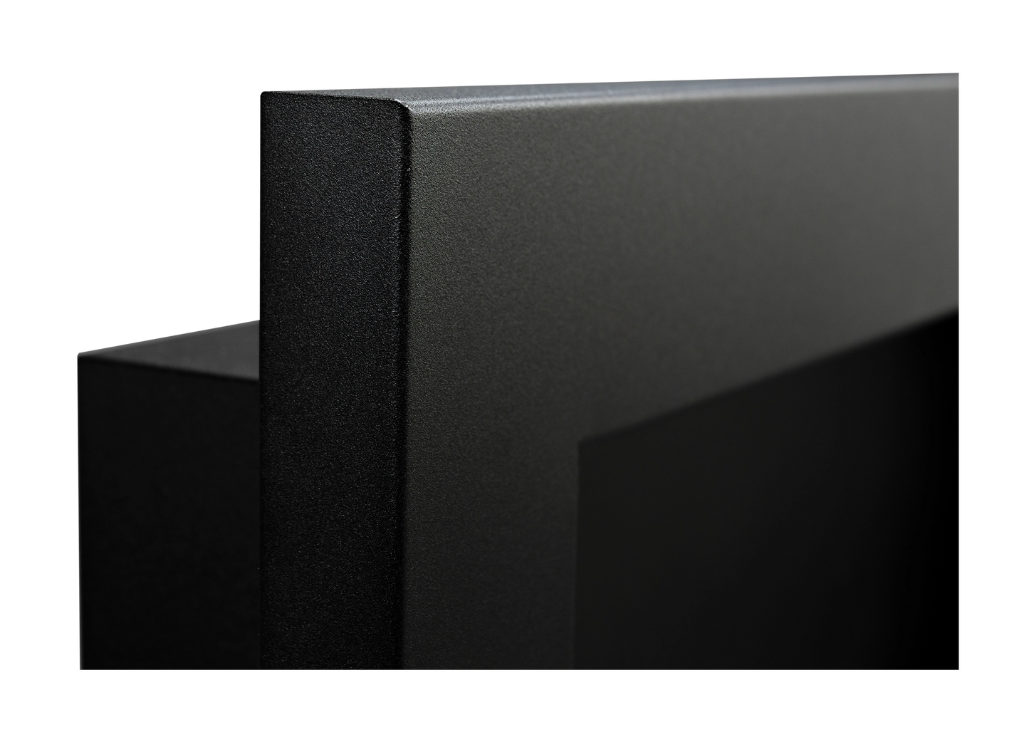 NOVAFLAME - SLIM WALL-MOUNTED BIO-FIREPLACE  900X400 WITH GLASS - BOX MATTE BLACK